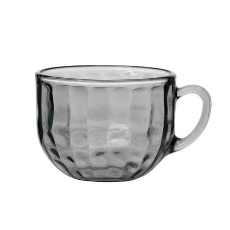 Бульонница 670мл стекло BLACK DIAMOND с ручкой (12)