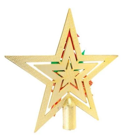 Украшение декоративное макушка на елку, 18 см пластик, , арт 1 СНОУ БУМ