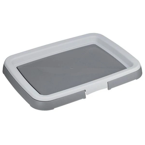 Лоток для собак под пеленку 45*34см пластик смоки (5)