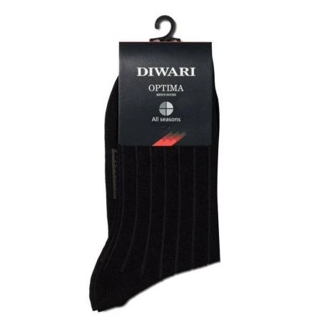 Носки мужские (2 пары) DW OPTIMA All seasons р.29 (44-45), 000 черные