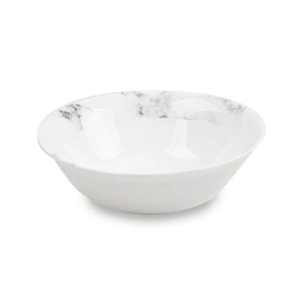 Салатник 450мл 16,5см стеклокерамика БЕЛЫЙ МРАМОР круглый (6/48)