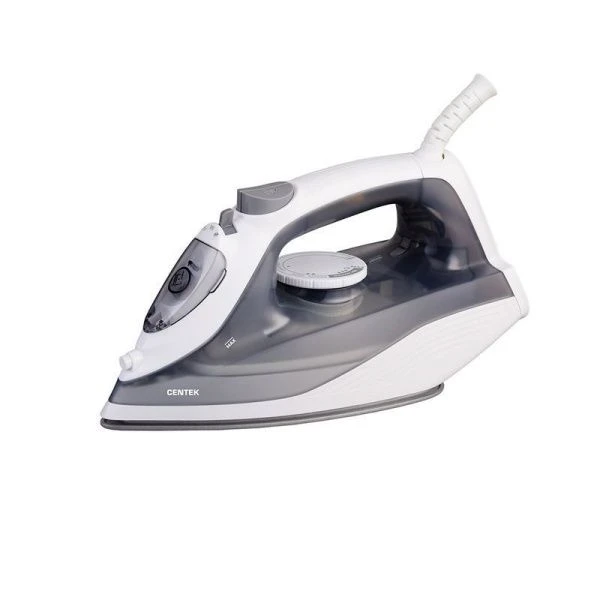 Утюг пластик Centek CT-2321 серый 2000Вт 210мл 1,8м антиприг.покрытие 15гр/мин капля-стоп самоочист. (6)