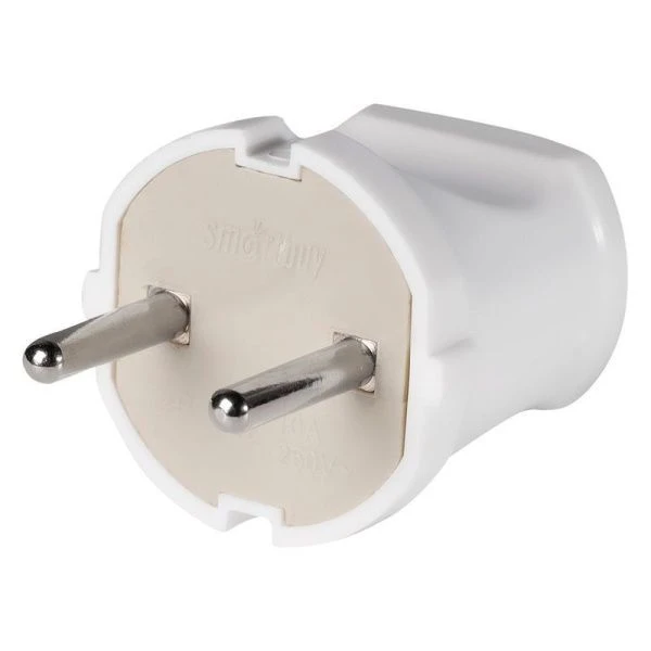 Вилка электрическая универсальная пластик белая 10А 250В Smartbuy SBE-10-P04-w Вилка электрическая универсальная пластик белая 10А 250В Smartbuy SBE-10-P04-w