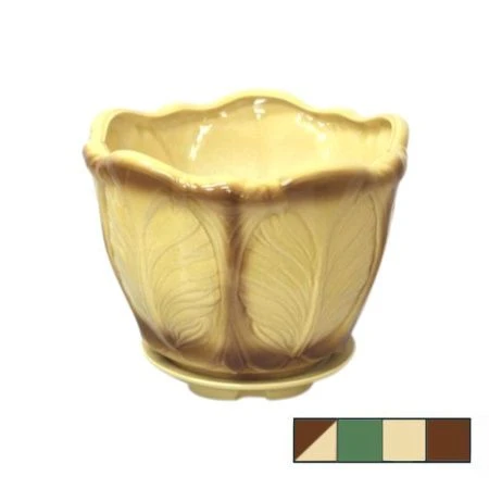 Горшок цветочный 8,5л h22см d29,5см керамика ДУБОК №1 (1сорт) цвета в ассортименте