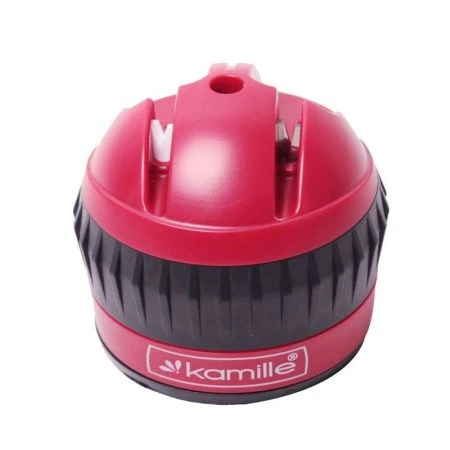 Точилка для ножей на присоске 6*6*6,5см красная арт.5702 (80)