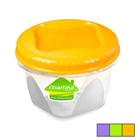 Банка для продуктов 450мл 81*111*111мм пластик ТОНДО с завинчивающейся крышкой (24)