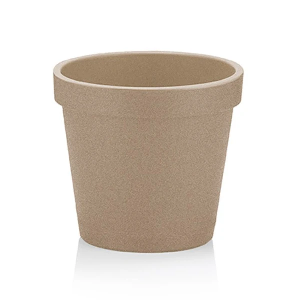 Горшок для цветов 1,4л пластик ПАРИЖ молочный (48)