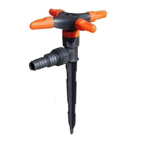 Разбрызгиватель 4-х рожковый для шланга пластик 1/2-3/4 ЖУК (20) 2578-00