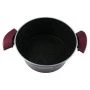 Кастрюля 24см алюминий АП МАРИЯ со стекл.крышкой красный кроме индукции
