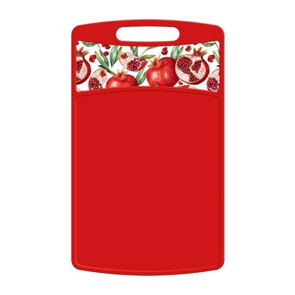 Доска разделочная 33,5*22см пластик Bergamo гранат (20) 221148106/03