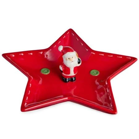 Блюдо 25,5*24*7,5см керамика Christmas Gift (12)