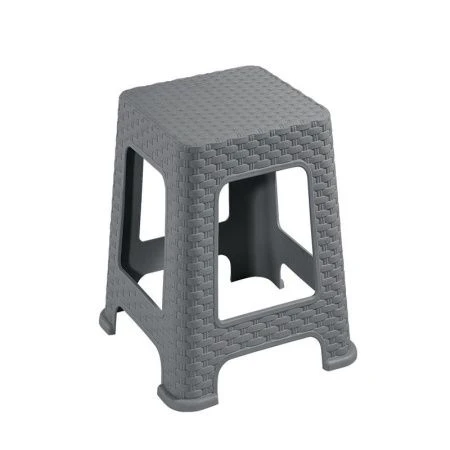 Табурет h45см пластик РОТАНГ серый (10)