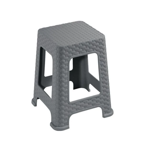 Табурет h45см пластик РОТАНГ серый (10)