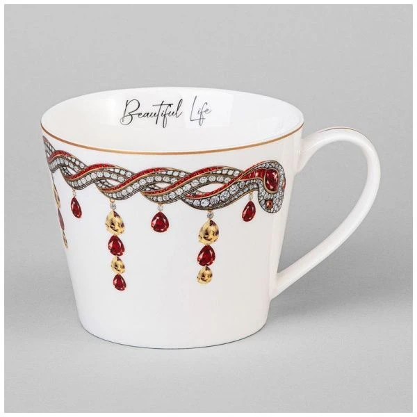 Кружка 450мл фарфор BEAUTIFUL LIFE (24)