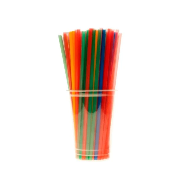 Трубочки для коктейля пластик 250шт. прямые разноцветные 8*240мм Complement (54)