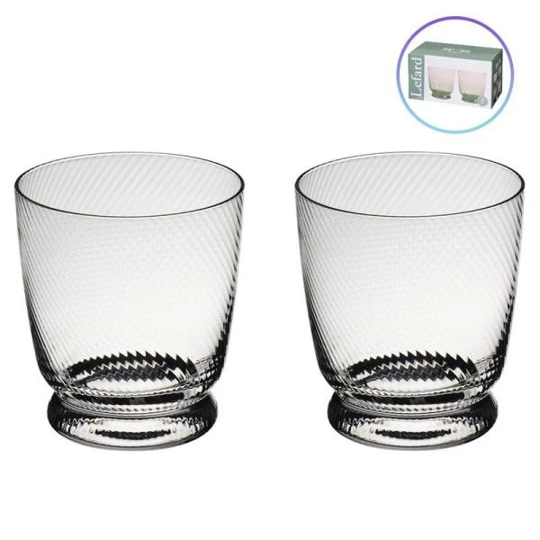 Стаканы набор 2шт 360мл стекло Twist & Shine (20)