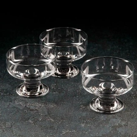 Креманки набор 3шт D10см H8см стекло АЙСВИЛЬ (8)