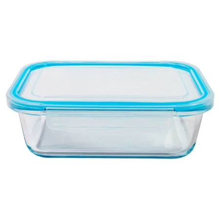 Контейнеры пищевые набор 3шт 0,37/0,64/1,04л стекло прямоугольные синие ТМ Appetite SL3RB (8)