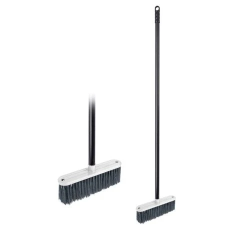 Щетка для пола 235*450*1180мм пластик Good с черенком белый (20) 223210729/01