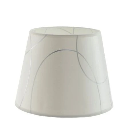 Лампа настольная с абажуром керамика бело-серебряная 20*20*33см Е14 (72)