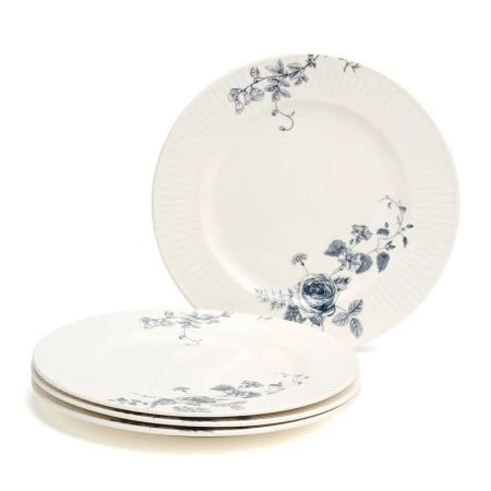 Тарелка мелкая 20см фарфор Blue Garden десертная (4/24)