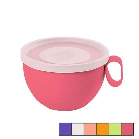 Кружка 600мл пластик с герметичной крышкой (24)