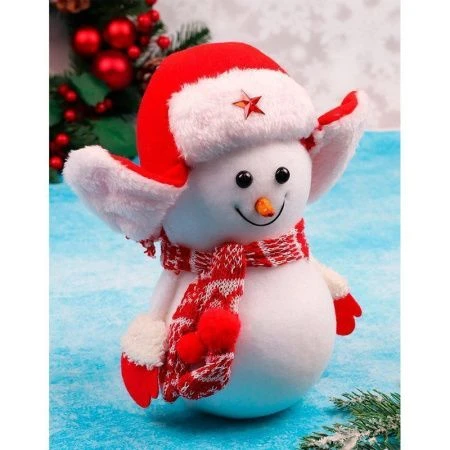 Новогоднее украшение. Советский снеговик 20 см НУ-2126