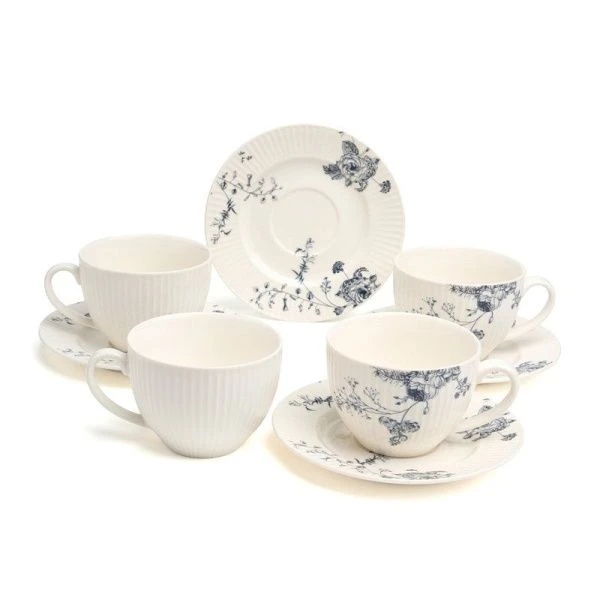 Чайный набор 8пр фарфор Blue Garden на 4 персоны 240мл (6)