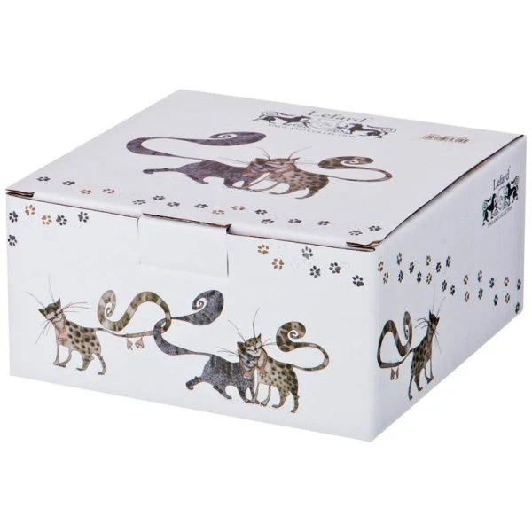 Чайный набор 4пр фарфор КОТИКИ на 2 персоны 300мл (12)