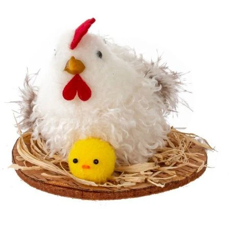 Фигурка декоративная Курица 8*8*6см, 3 вида (12/240)