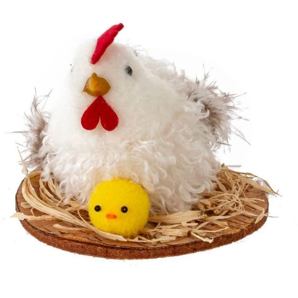 Фигурка декоративная Курица 8*8*6см, 3 вида (12/240)