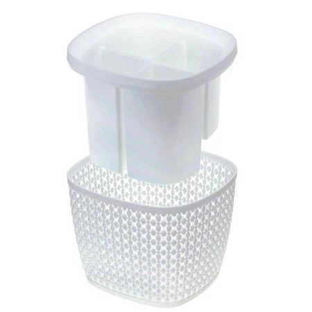 Сушилка для столовых приборов пластик ПИРУЛА белый (20)