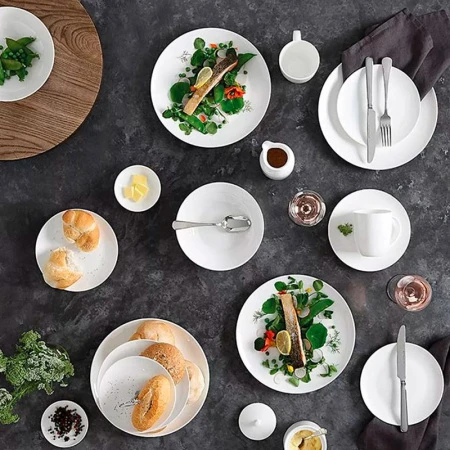 Чайный набор 2пр фарфор КАШЕМИР ГОЛД на 1 персону 300мл белый с золотистым кантом MW583-EF0116 (12)