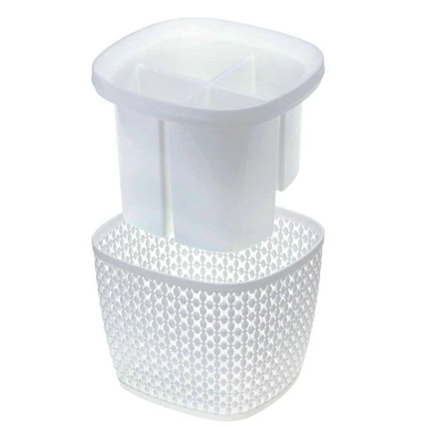 Сушилка для столовых приборов пластик ПИРУЛА белый (20)