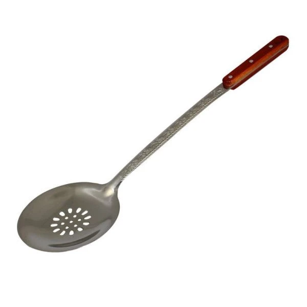 Шумовка 47см металл с деревянной ручкой