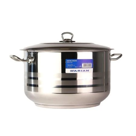 Кастрюля 27,5л 40*26см нерж.сталь Arian Gastro 9175.014 все виды плит+инд (2)