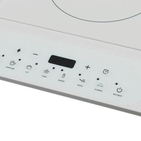 Плитка индукционная стеклокерам. Centek CT-1514 белая 3500Вт, 8мощн, 7прогр,таймер, LED-дисплей (2)