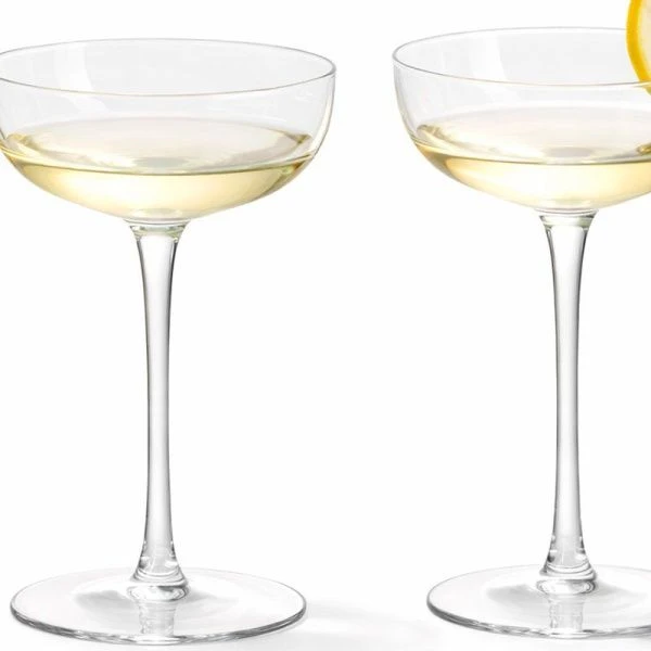 Бокалы для шампанского набор 2шт 9,2*6,4*12,5см стекло Delicate подар.уп CRY25/JC-18282 (24)