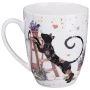 Кружка 430мл фарфор ЛАВАНДОВЫЕ КОТЫ (24)