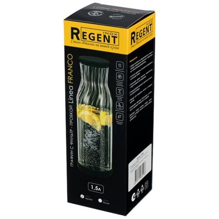 Графин 1,5л стекло Franco с бамбук.пробкой 74-902 (12)