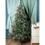 Елка искусственная 210см Сосна заснеженная с шишками и ягодами 877 веток НУ-7732