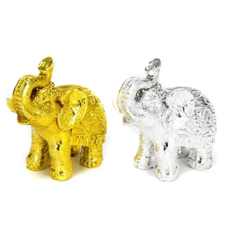 яяяФигурка Слон 10,5*10*5,5см полистоун, 2 цвета (72)