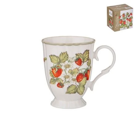 Кружка 380мл фарфор Strawberry (36)