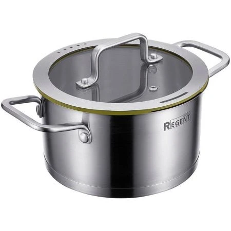 Кастрюля 4,5л h12см нерж.сталь Palermo со стекл.крышкой 22см 77-0522 (6)