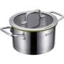 Кастрюля 4,5л h12см нерж.сталь Palermo со стекл.крышкой 22см 77-0522 (6)