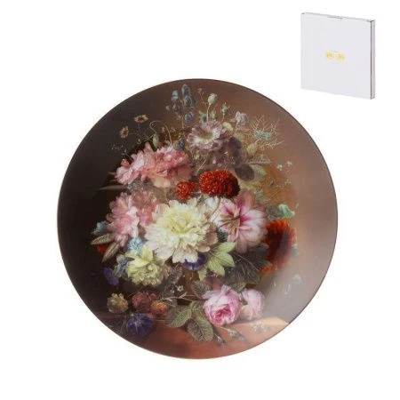 яяяТарелка декоративная фарфор 20,5см (36)