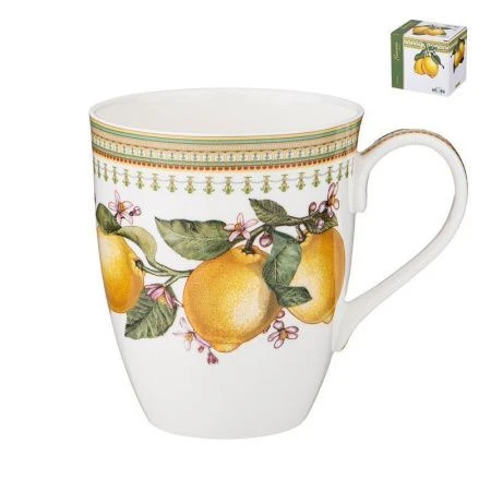 Кружка 400мл фарфор ЛИМОНЫ (36)