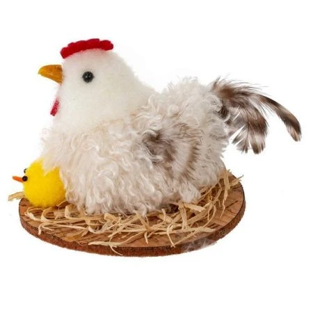Фигурка декоративная Курица 8*8*6см, 3 вида (12/240)