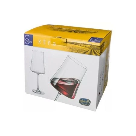 Бокалы для вина набор 6шт 560мл стекло ЭКСТРА (8)