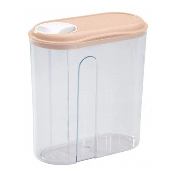 Емкость для сыпучих продуктов 1,5л 155*80*215мм пластик с дозатором (9)